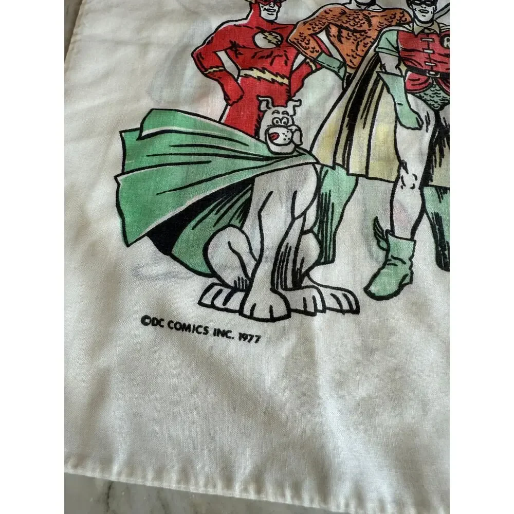 Vintage DC Comics Superfriends 1977 Pillowcase Superman Batman